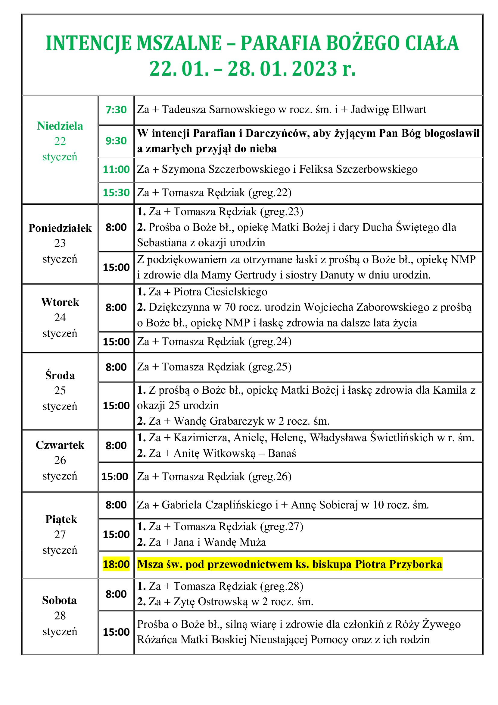 intencje-mszalne-3-niedziela-zwykla-22-01-28-01-2023-r