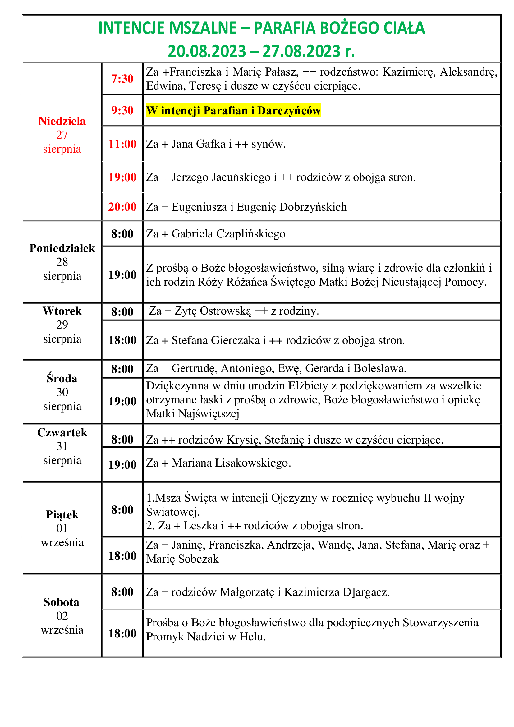 intencje-mszalne-xxi-niedziela-zwykla-27-08-02-09-2023